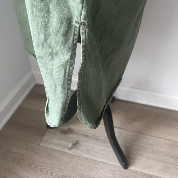 Lee Vintage Modern Olive Green Snap Front Denim Shirt Dress, NWT - Picture 11 of 14